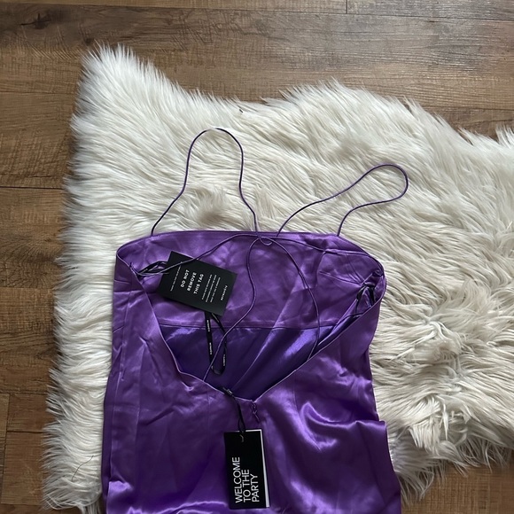 RETROFETE Lucinda Dress In Orchid Purple - Picture 9 of 9